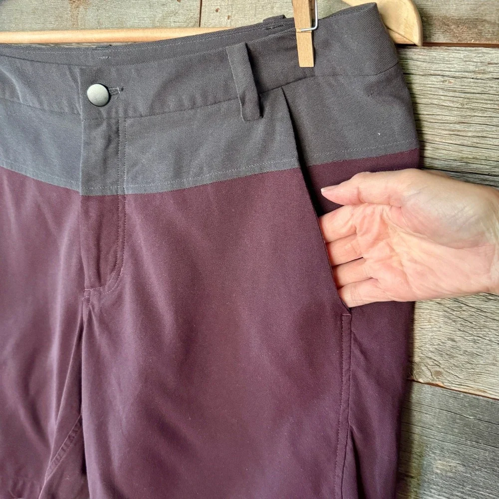 Lululemon Mens The Union Shorts 34 Bordeaux Drama Deep Coal Color Block Active